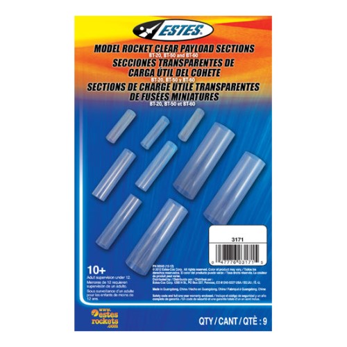 Estes Rockets Clear Payload Section Assortment