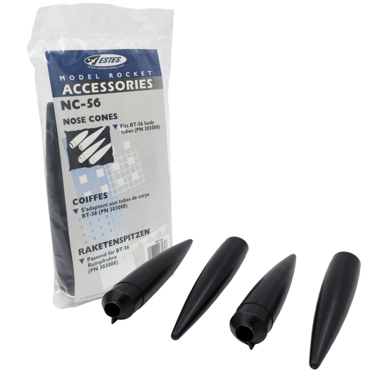 NC-56 Model Rocket Nose Cone 4 Pack