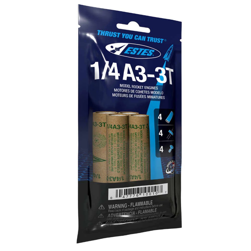 Estes 1/4A3-3T Model Rocket Engines