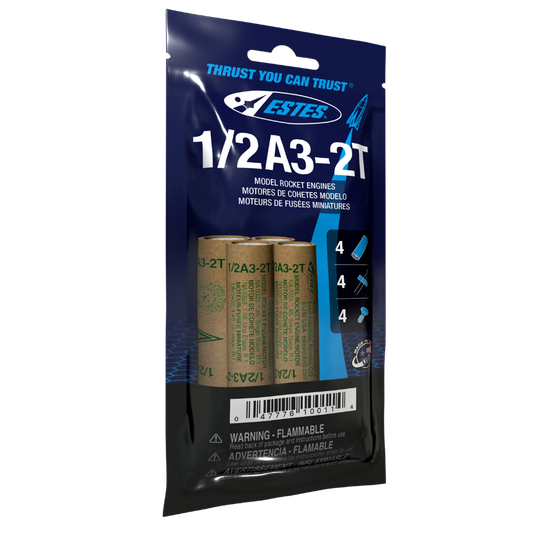 Estes 1/2A3-2T Model Rocket Engines