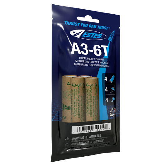 Estes A3-6T Mini Model Rocket Engines