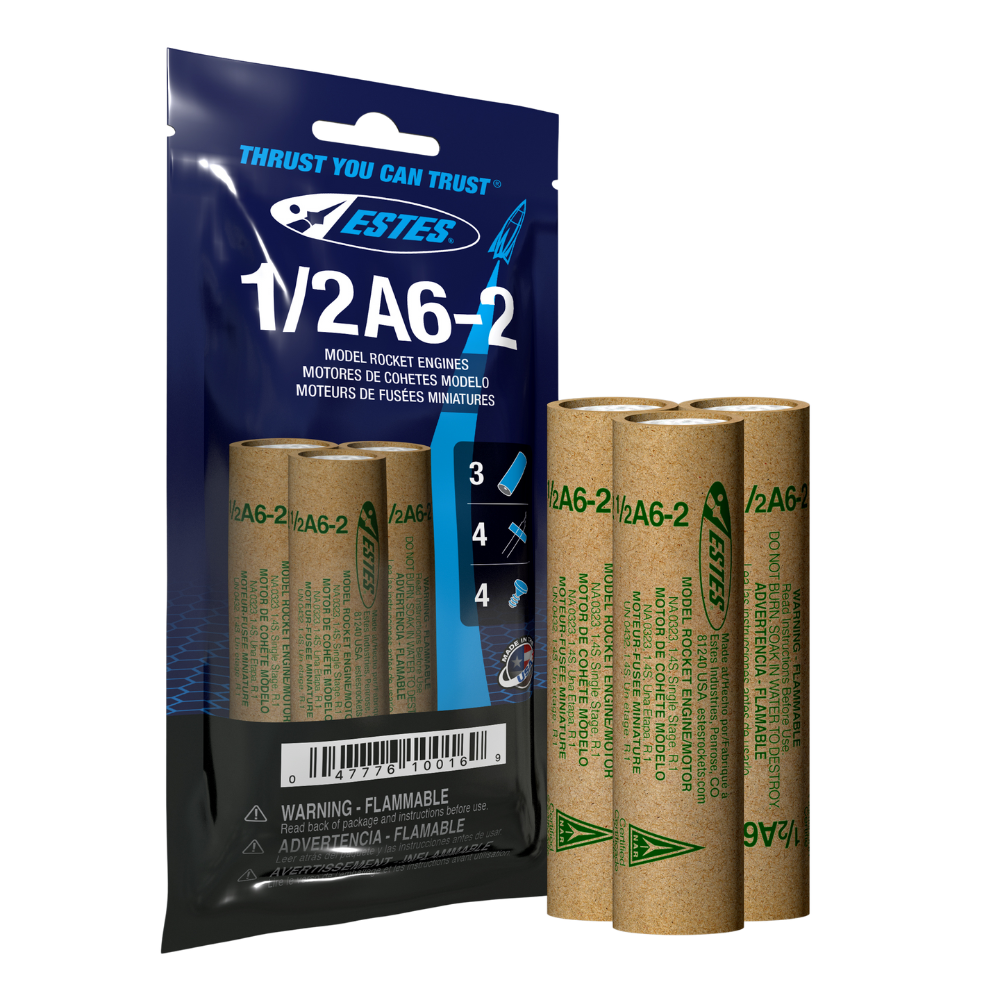 1/2A6-2 Engines for Flying Model Rockets