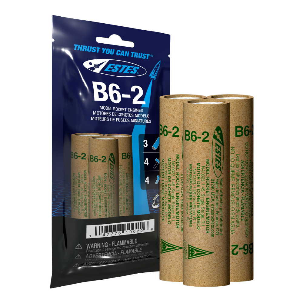 Estes B6-2 18mm Model Rocket Engines