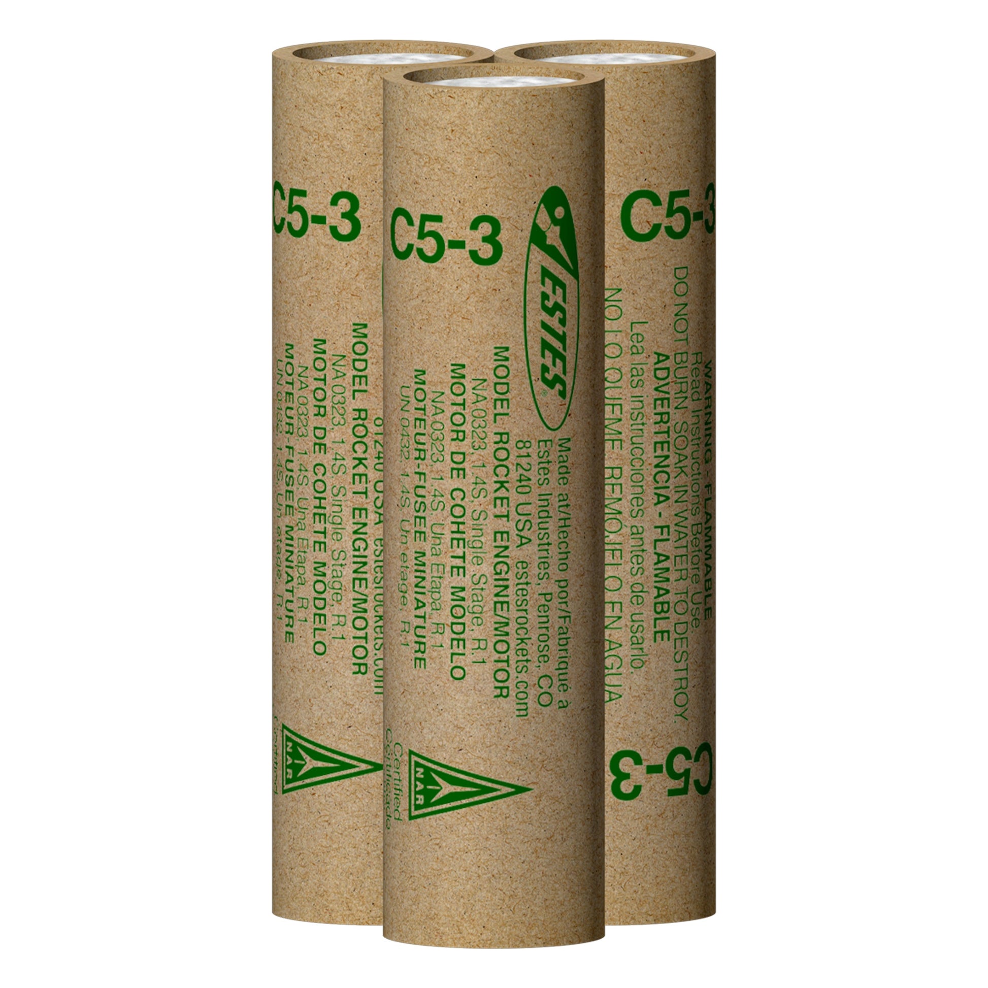 Estes C5-3 Model Rocket Engines 3 Pack