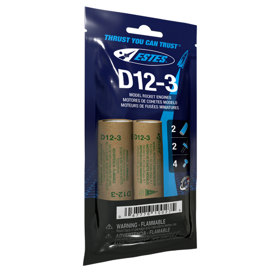 Estes D12-3 Model Rocket Engines