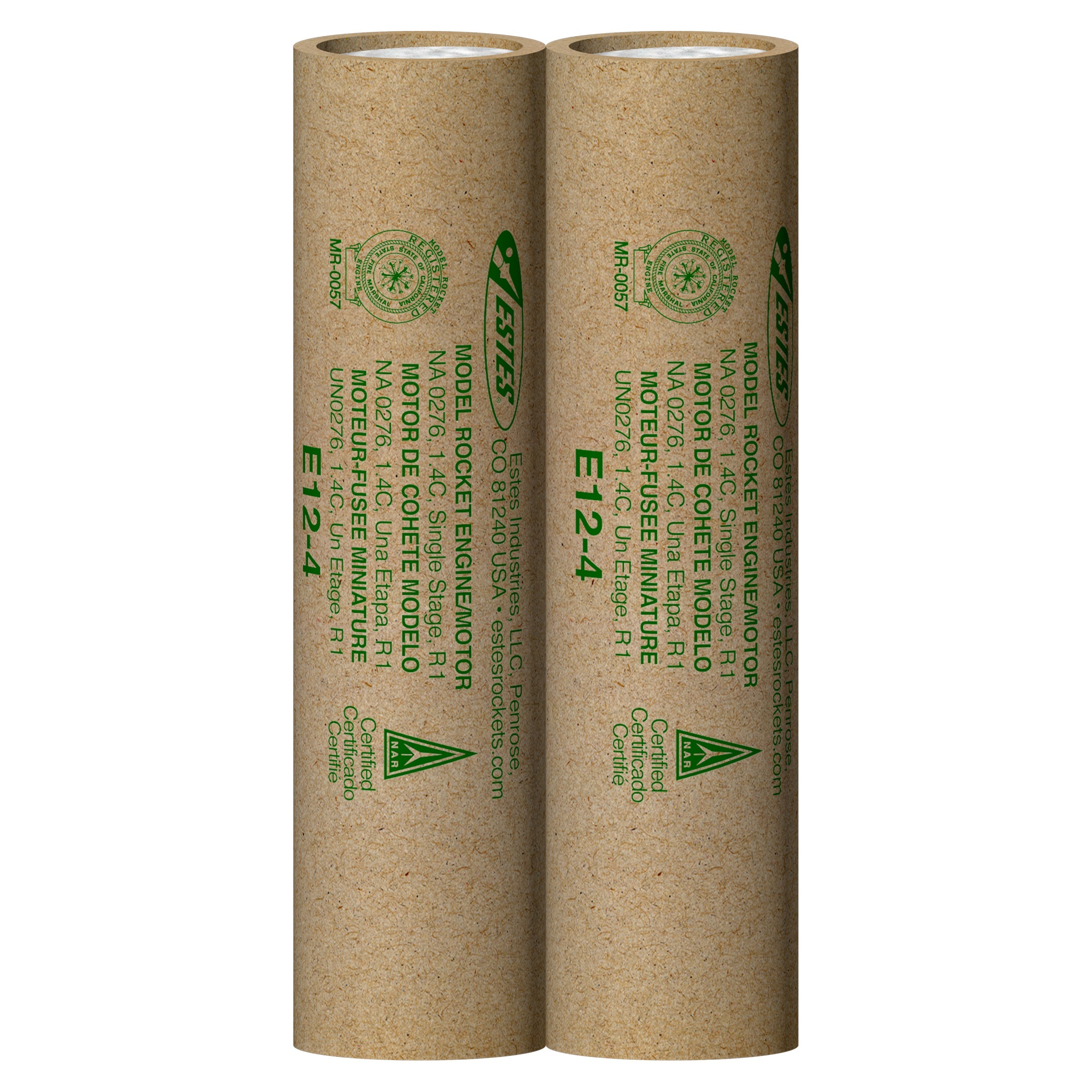 Estes E12-4 Model Rocket Engines 2 Pack