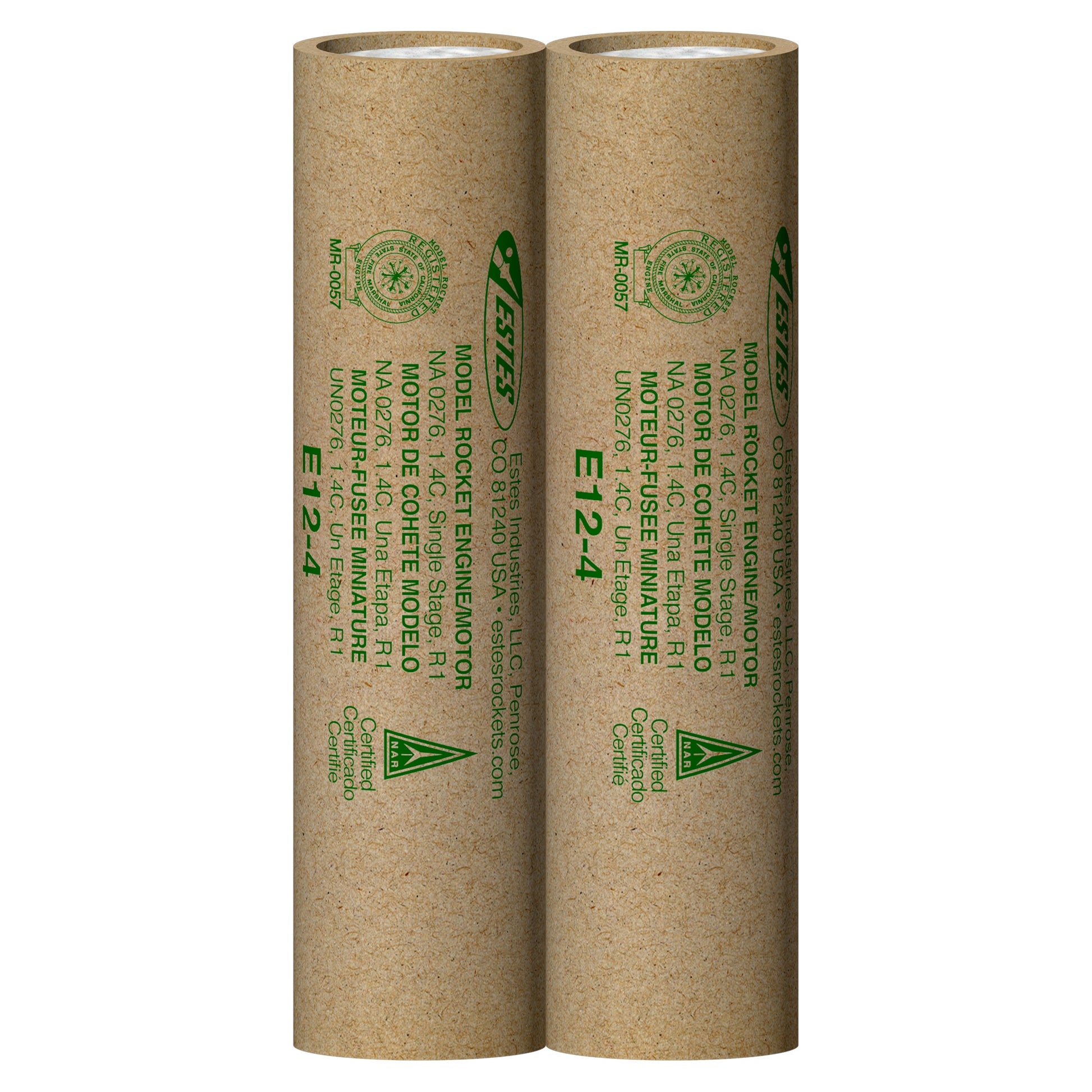 Estes E12-4 Model Rocket Engines 2 Pack