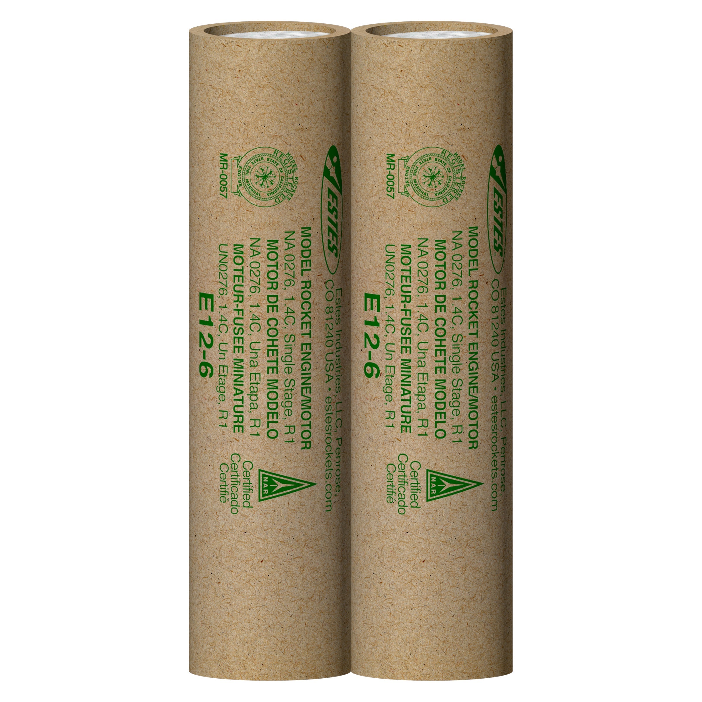 Estes E12-6 Rocket Engines 2 Pack
