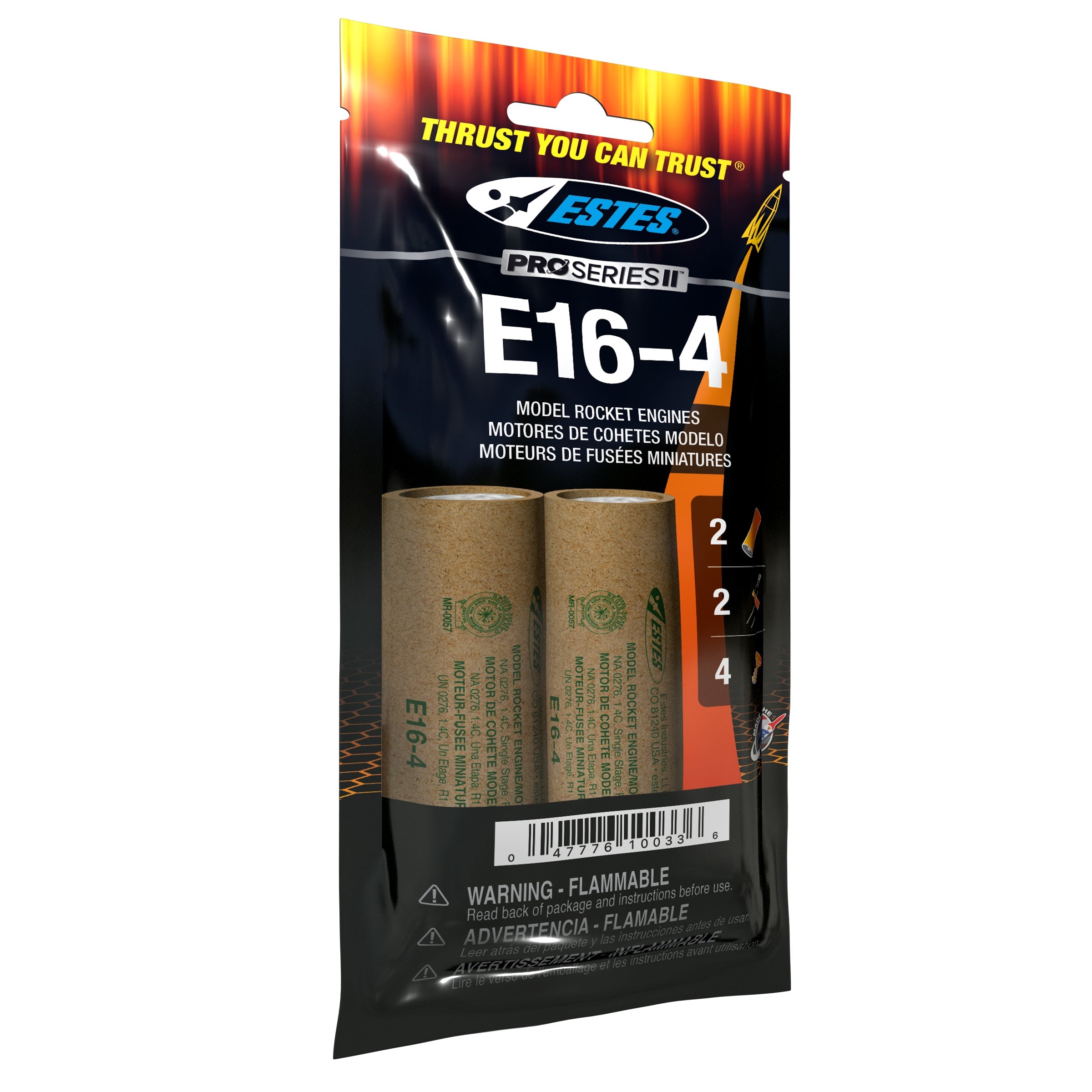 Estes E16-4 Model Rocket Engines