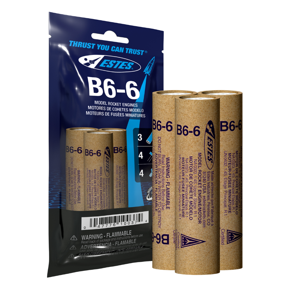 Estes B6-6 18mm Model Rocket Engines