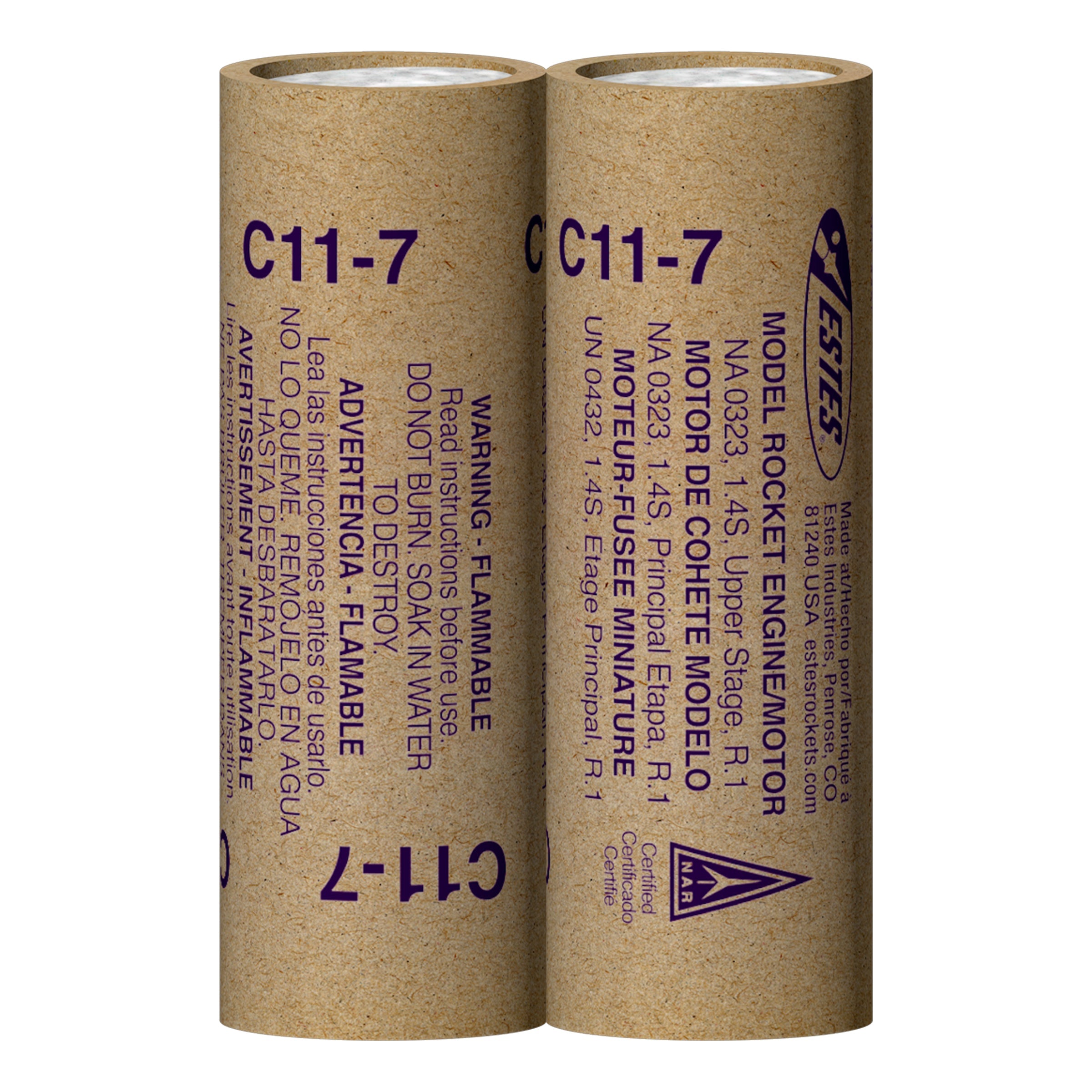 Estes C11-7 Model Rocket Engines Two Pack