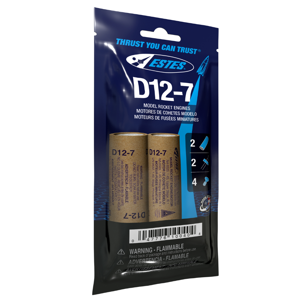 D12-7 Model Rocket Engines – Estes Wholesale