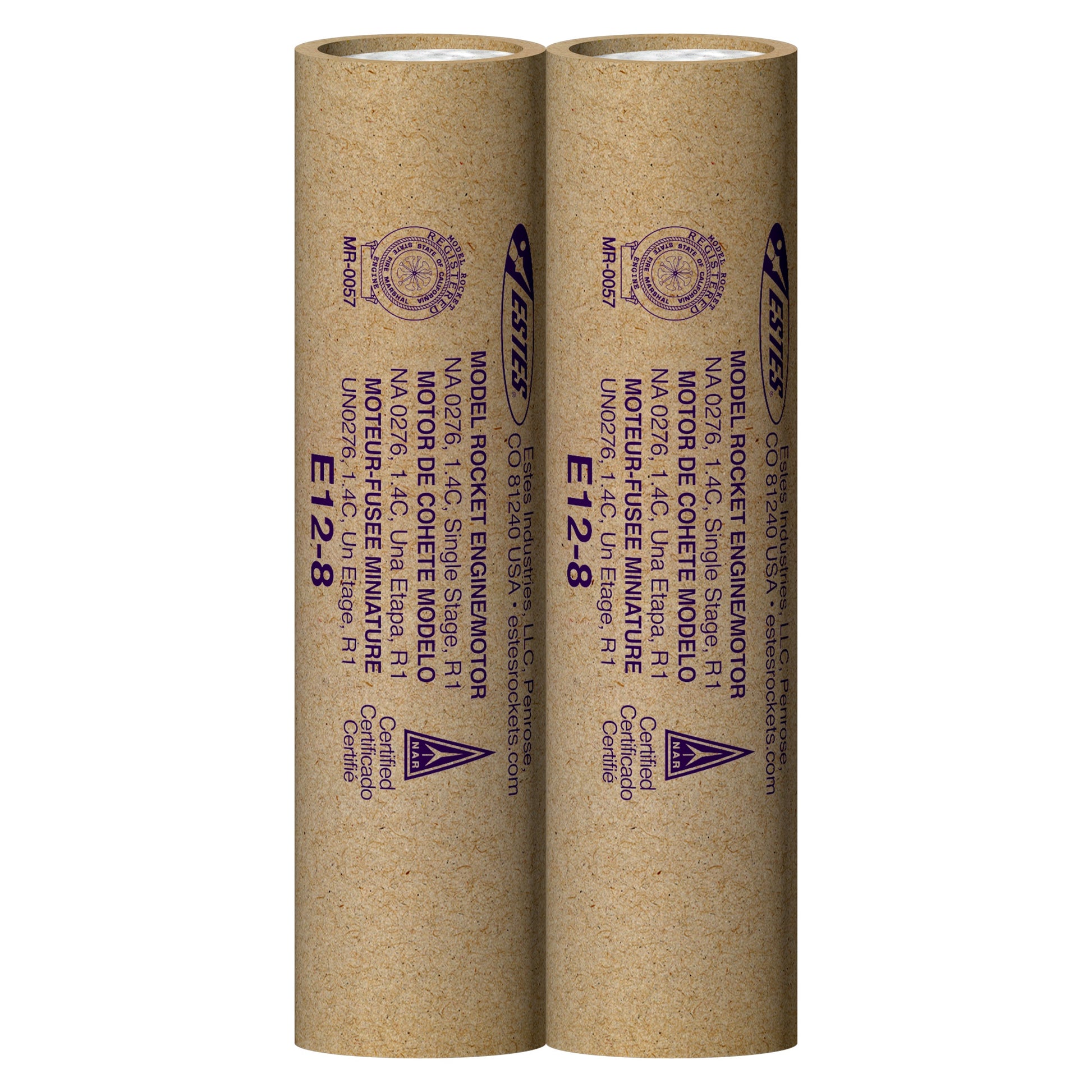 Estes E12-8 Model Rocket Engines 2 Pack