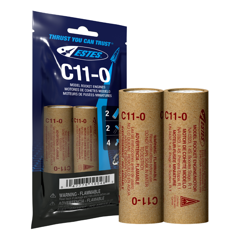 Estes C11-0 Model Rocket Engines 2 Pack 