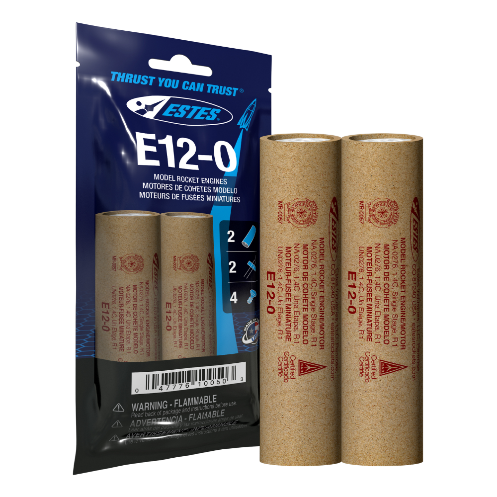E12-0 24mm Model Rocket Engines
