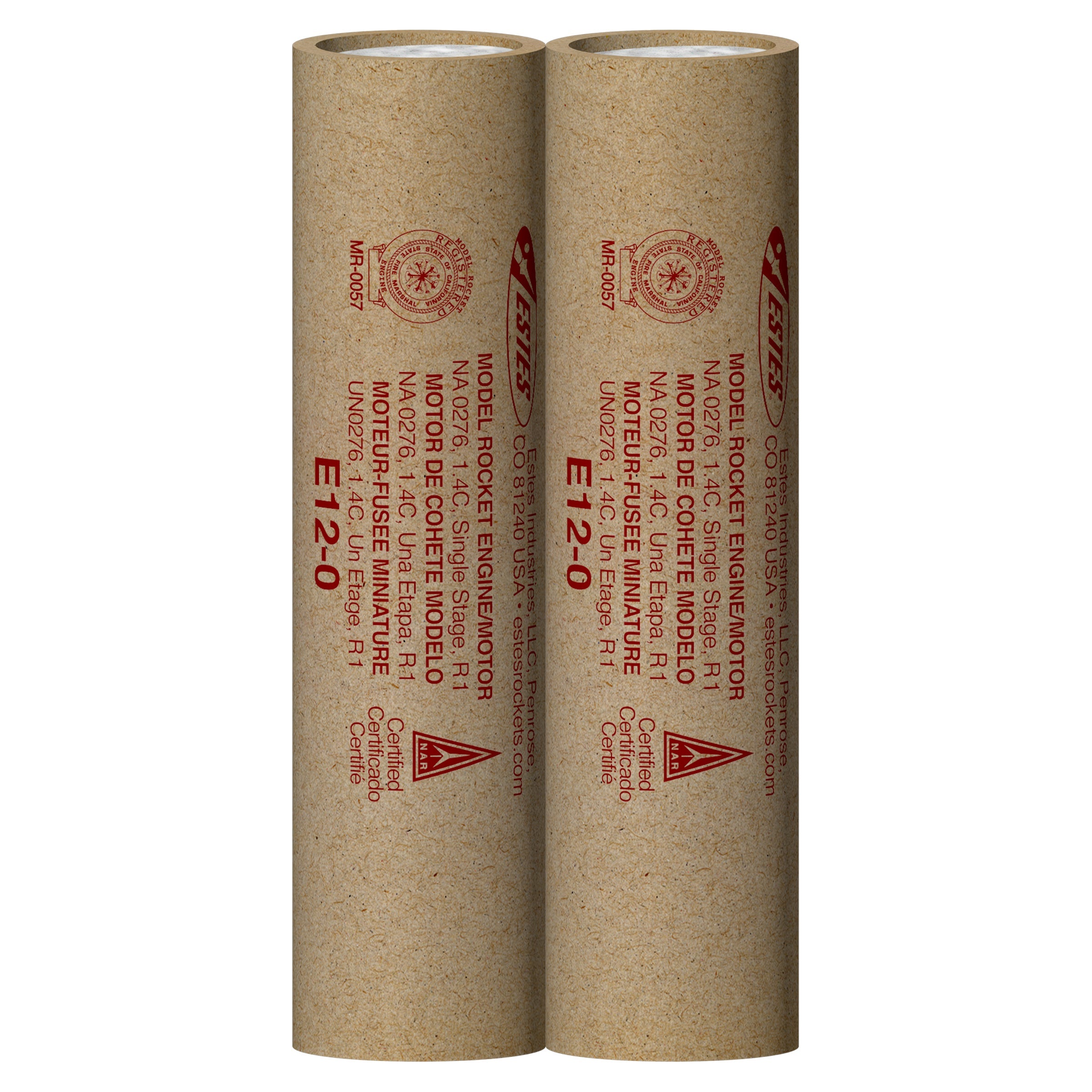 Estes E12-0 Model Rocket Engines 2 Pack 