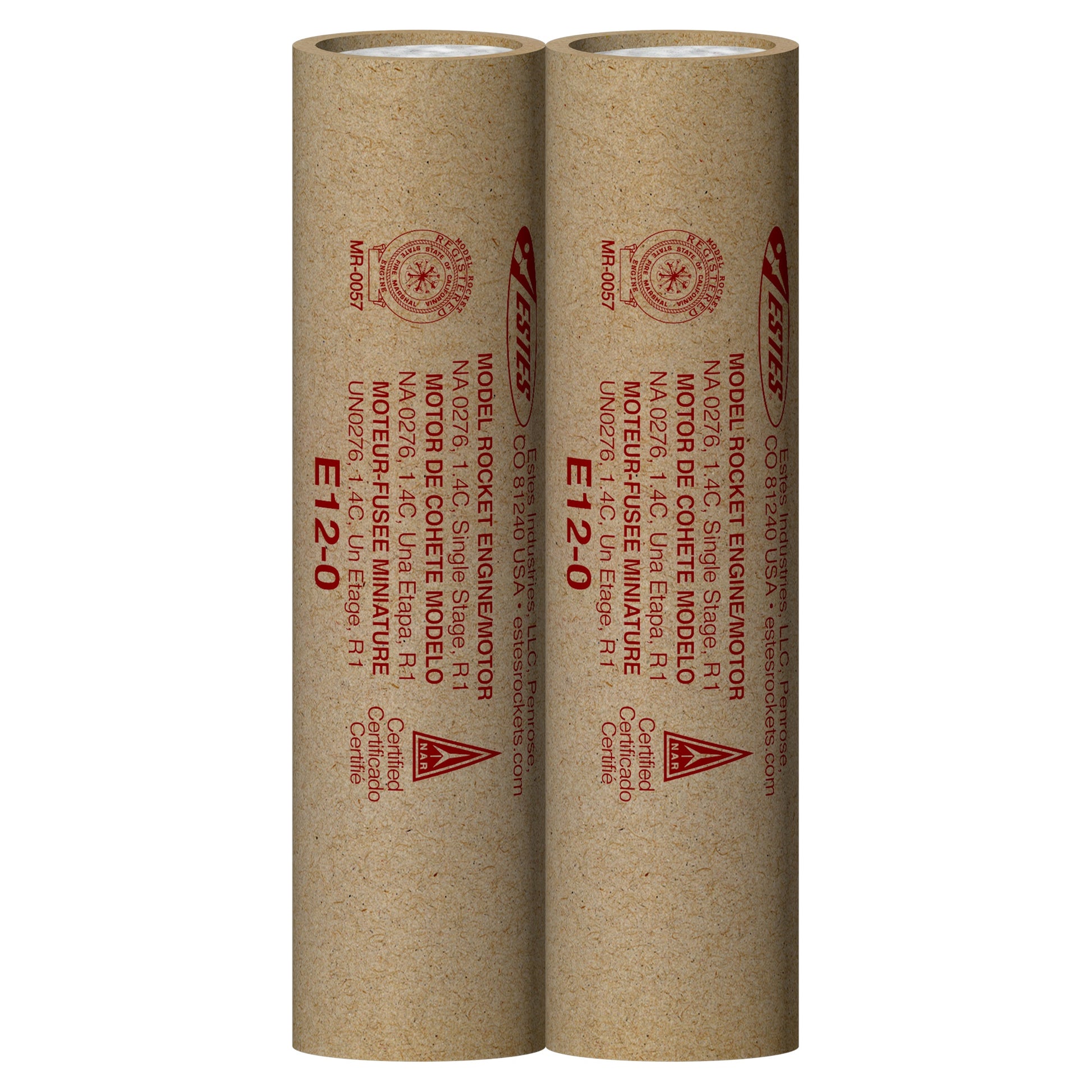 Estes E12-0 Model Rocket Engines 2 Pack 