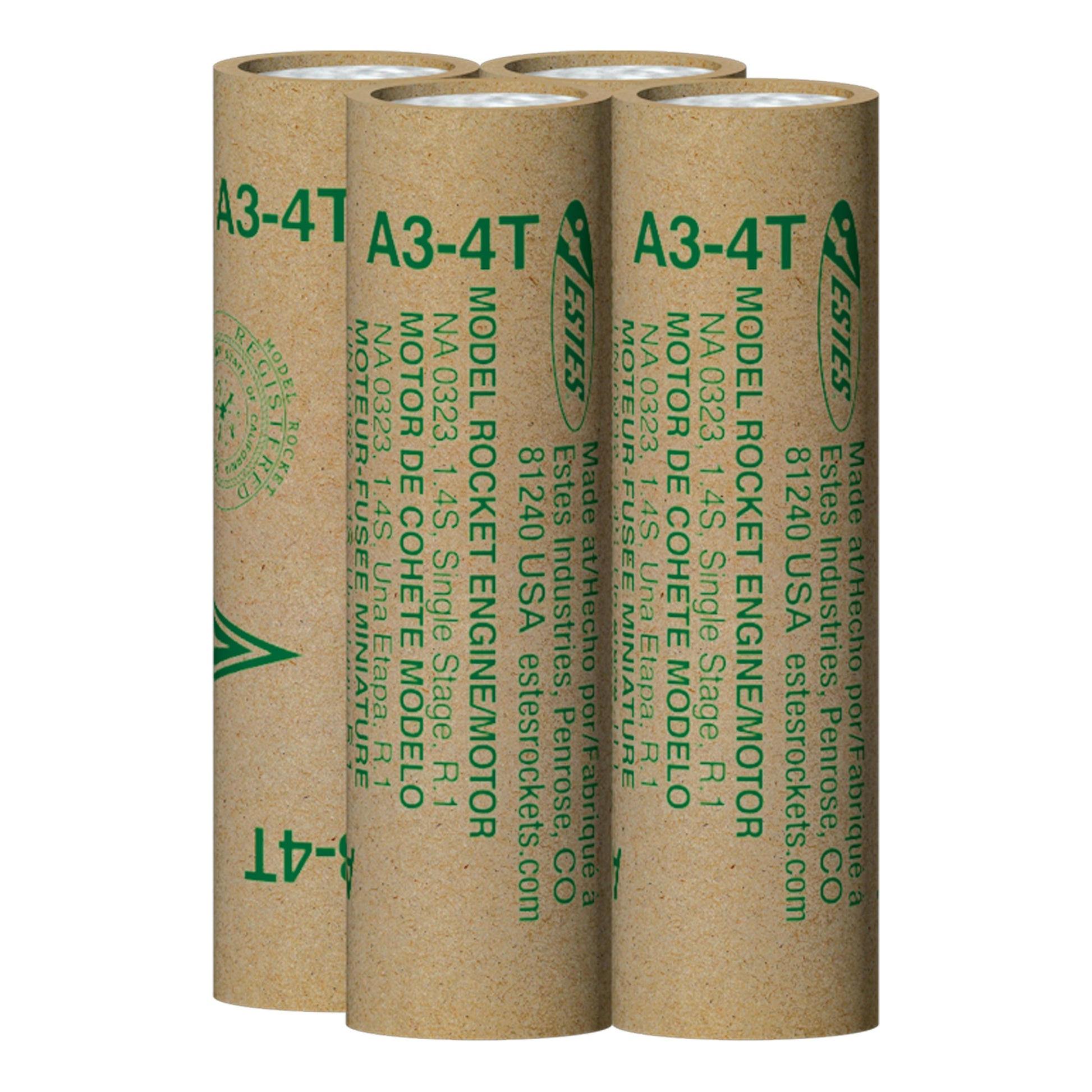Estes A3-4T Engines 4 Pack