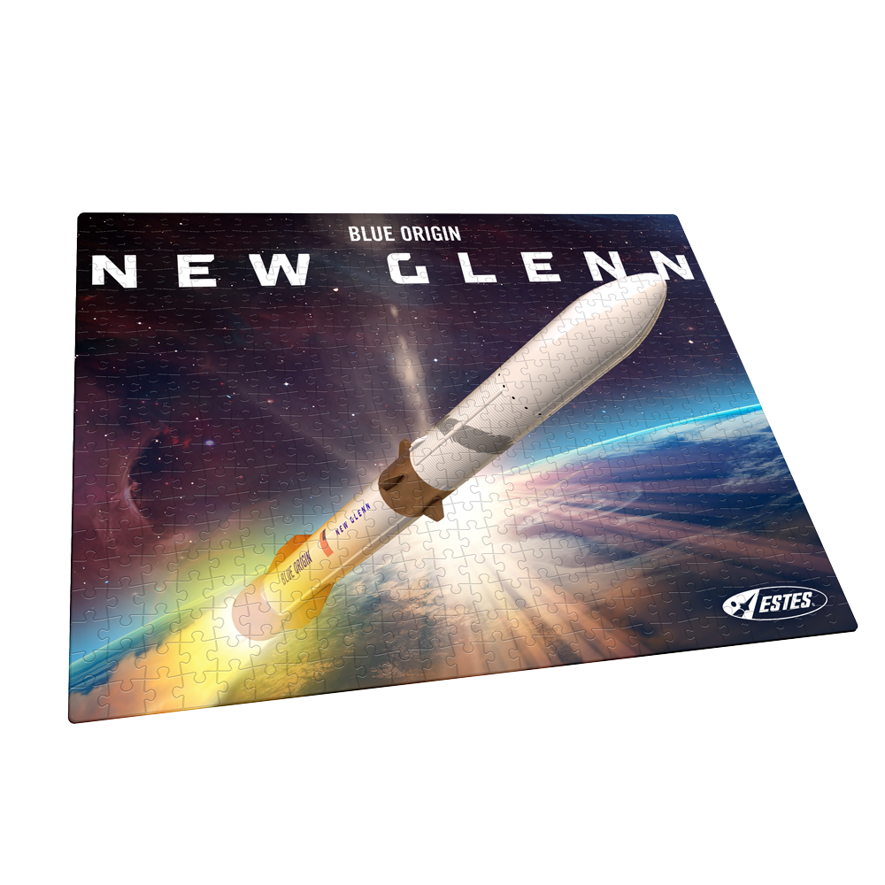 Estes Blue Origin New Glenn Space Themed 500 Piece Puzzle 