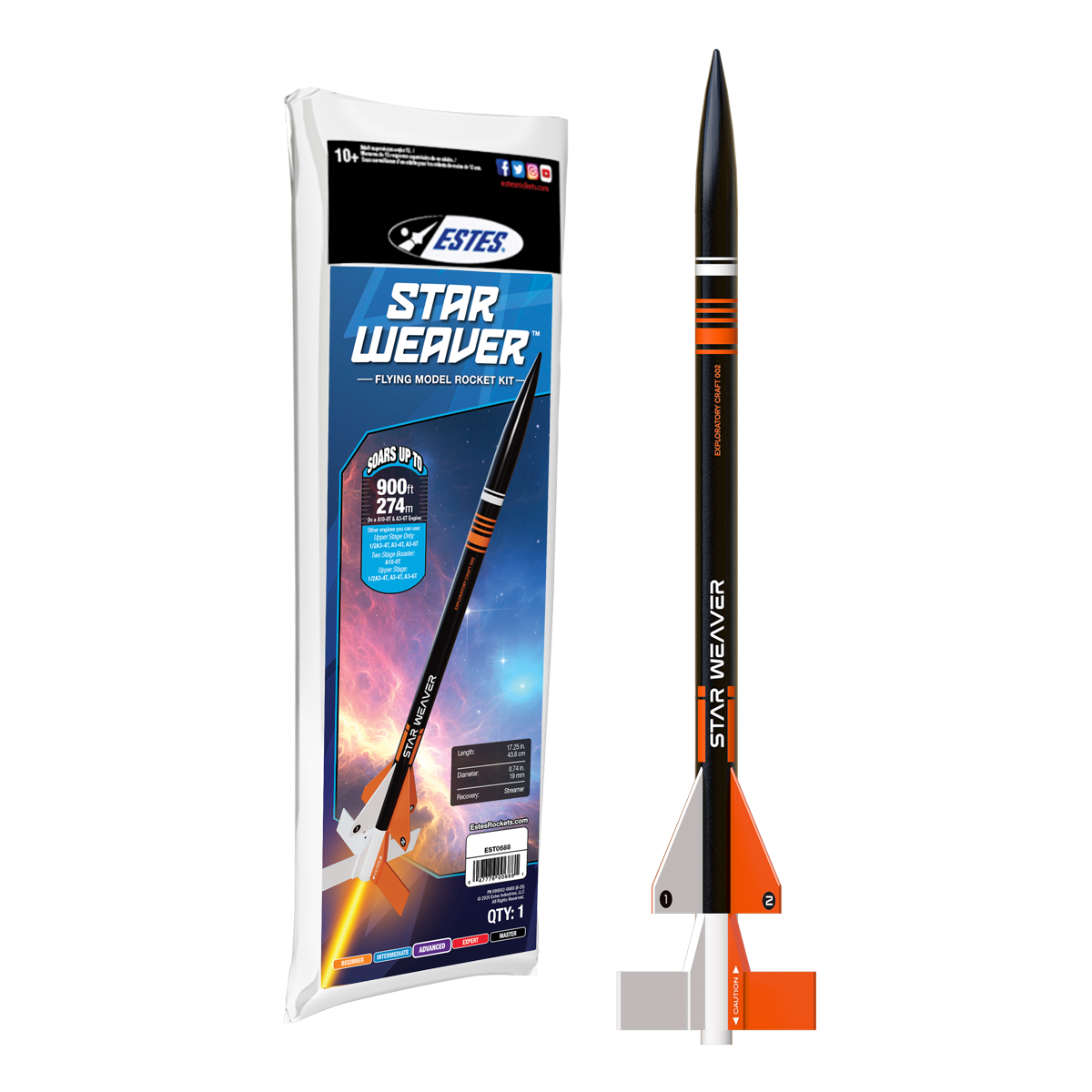 Estes Star Weaver Advanced 2-Stage Model Rocket Kit