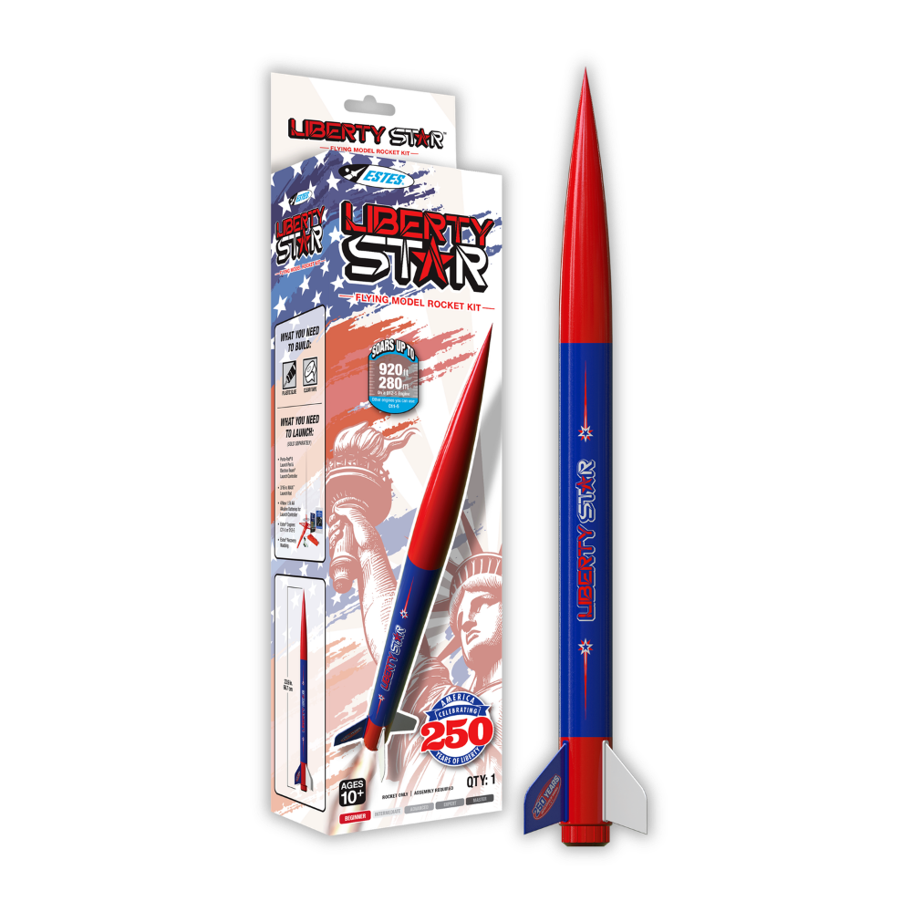 Estes Liberty Star Beginner Model Rocket Kit - Celebrating 250 Years of Liberty 
