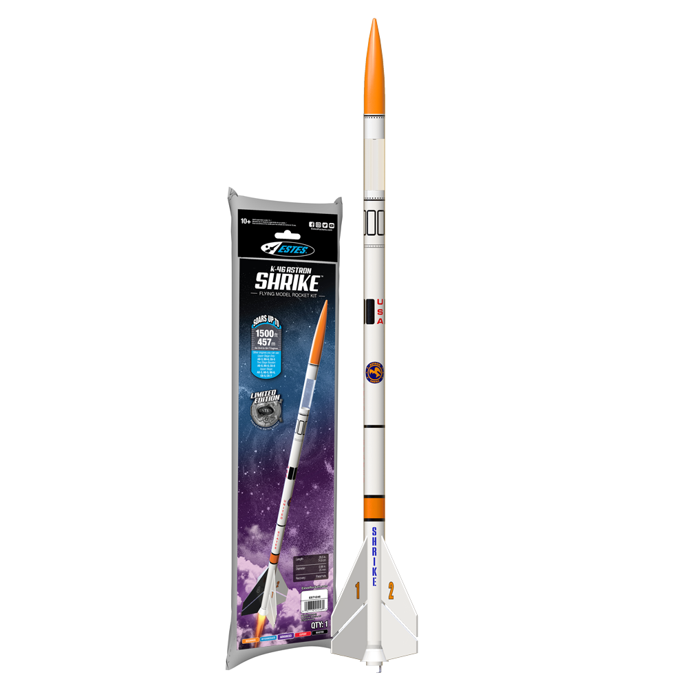 Estes K-46 Astron Shrike Flying Model Rocket Kit