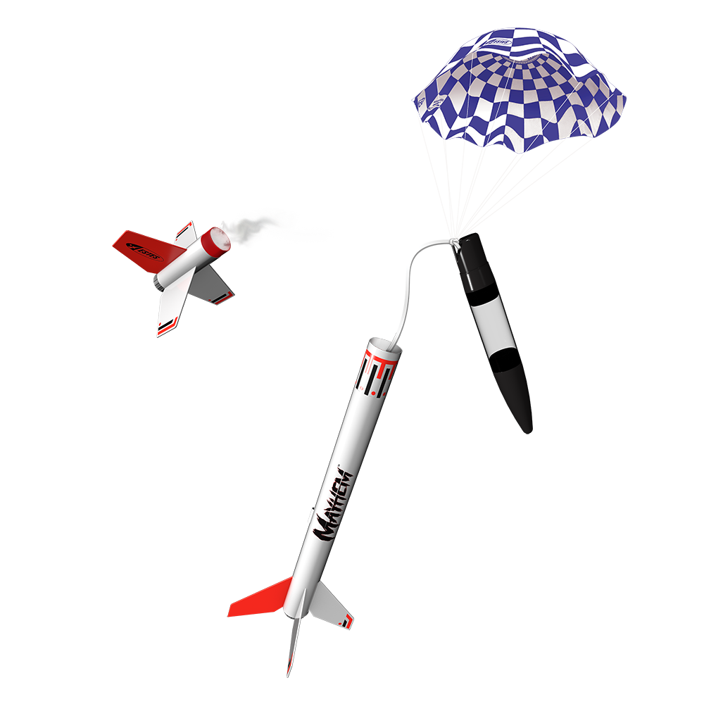 Estes Mayhem Model Rocket Parachute Recovery