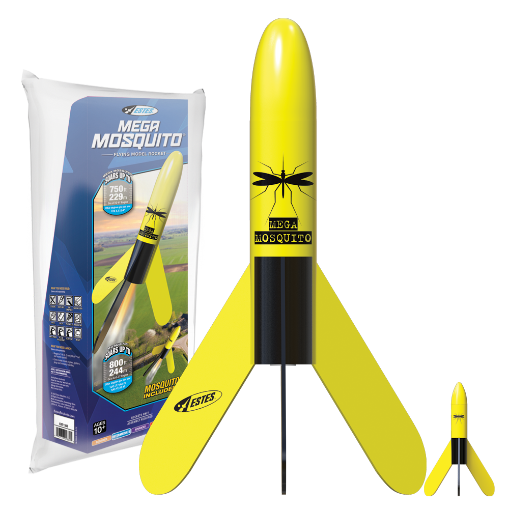 Estes Mega Mosquito Model Rocket Kit 