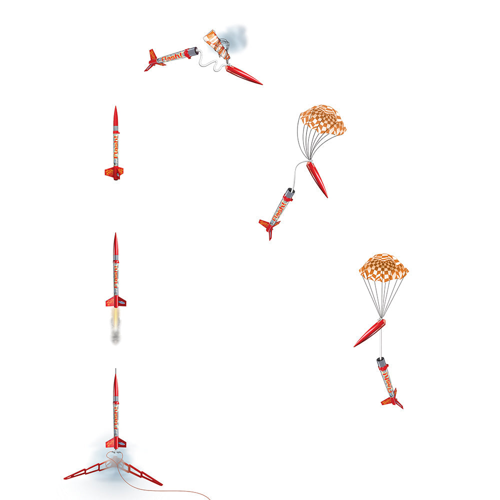 Flash Model Rocket Flight Sequence