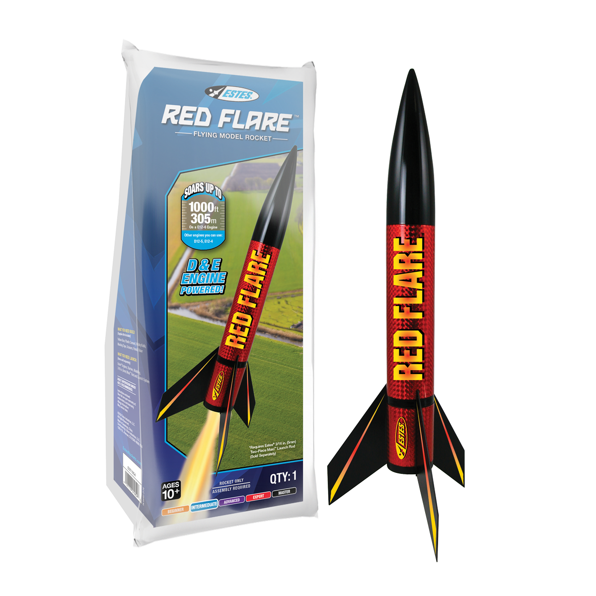 Estes Red Flare Model Rocket Kit