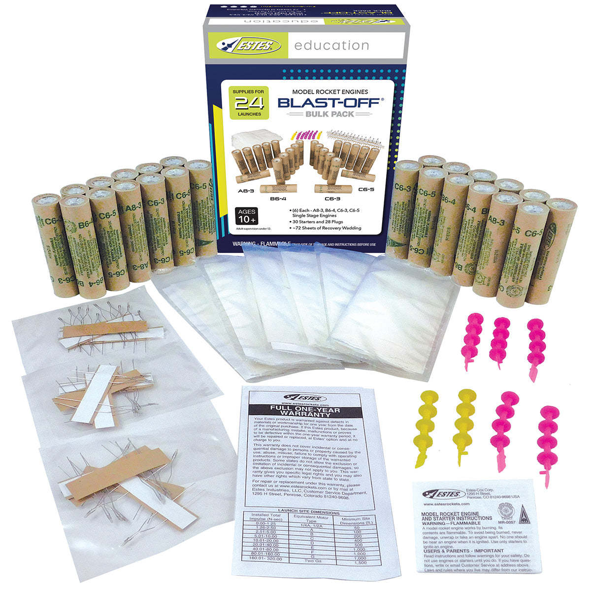 Blast Off Bulk Pack Rocket Engines Contents