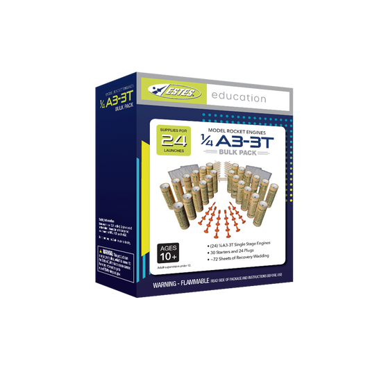 Estes 1/4A3-3T Model Rocket Engine Bulk Pack