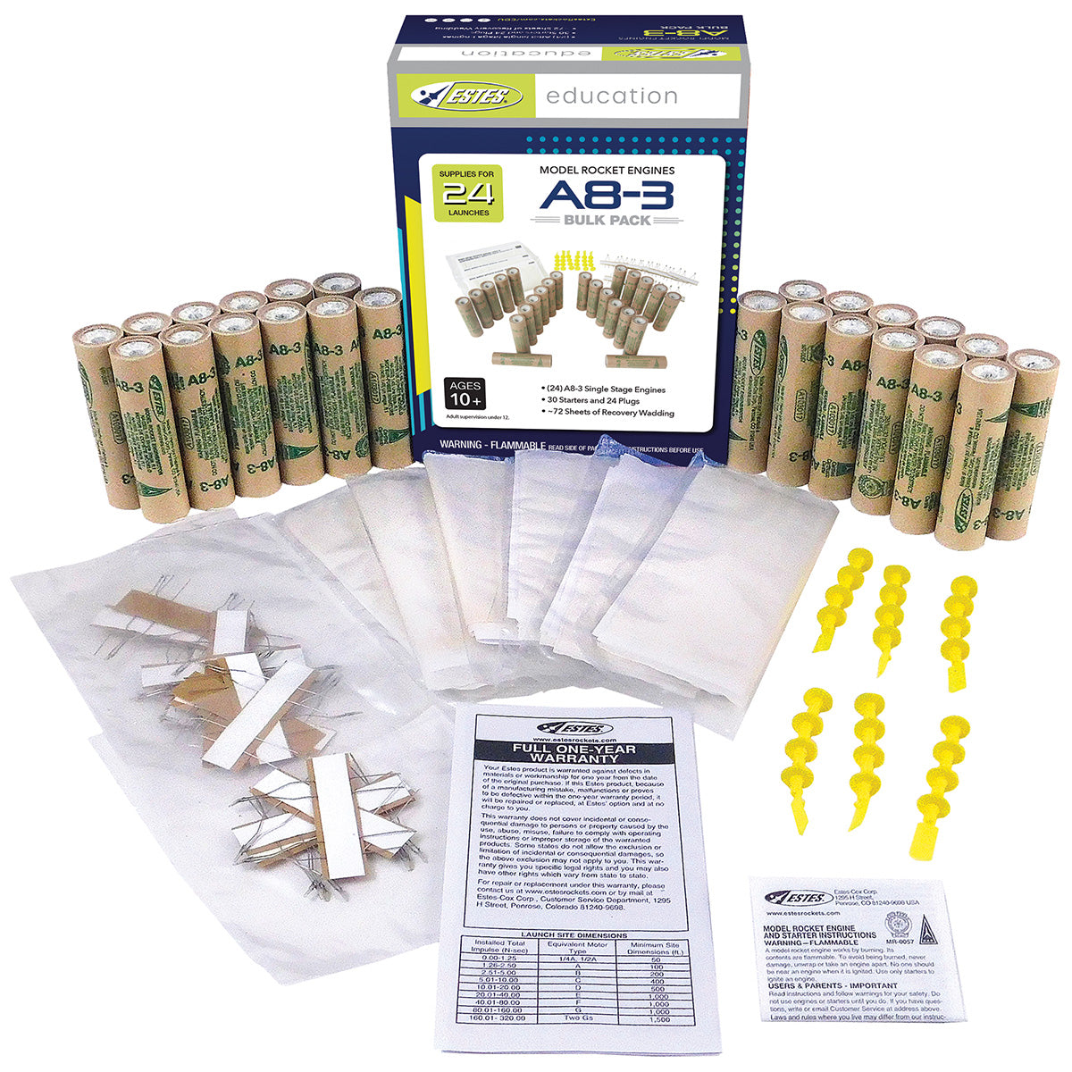 A83 Engine Bulk Pack Estes Wholesale