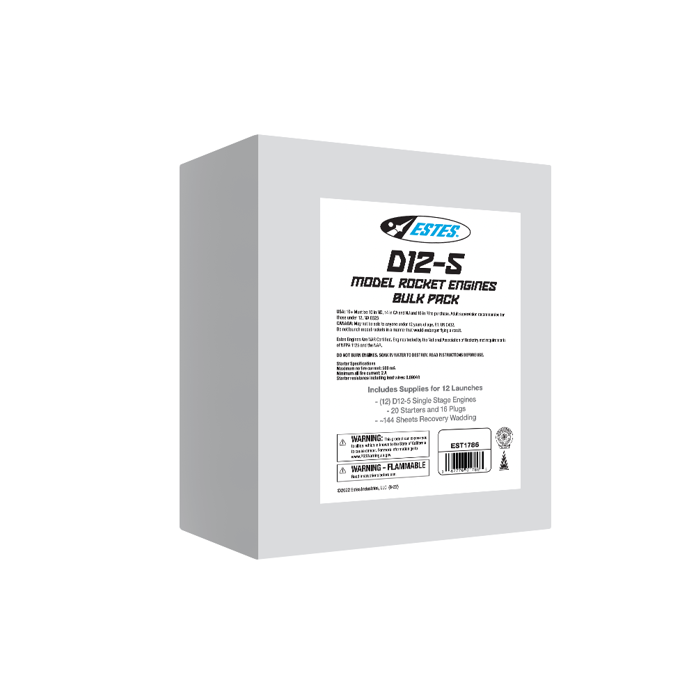 Estes D12-5 Model Rocket Engine Bulk Pack