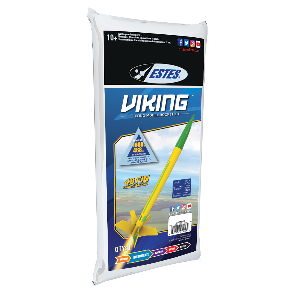 Estes Viking Intermediate Flying Model Rocket Kit