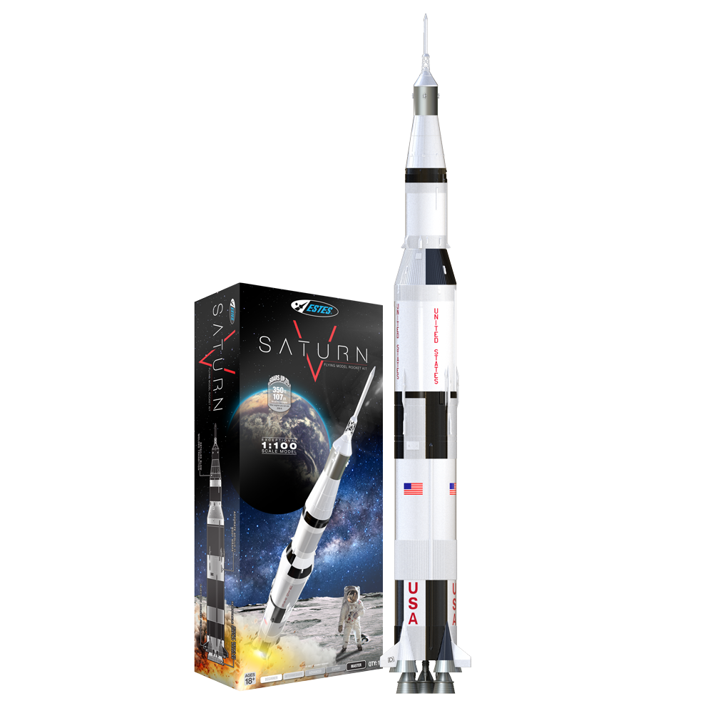 Estes Saturn V Model Rocket with Box