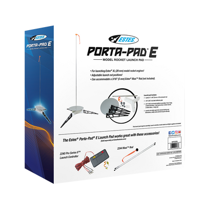 Estes Porta-Pad E Model Rocket Launch Pad Package - Back
