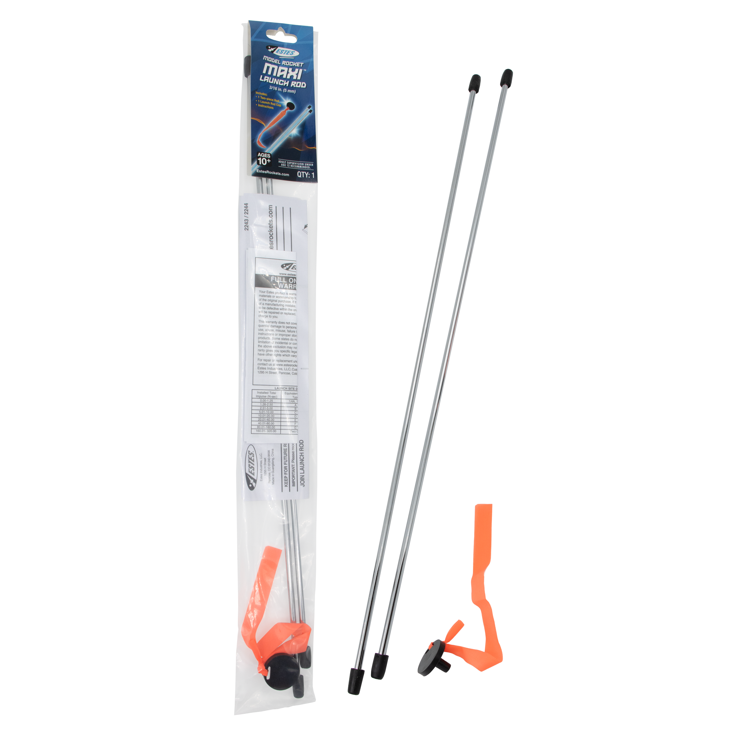 Estes Rockets 3/16 inch MAXI Launch Rod
