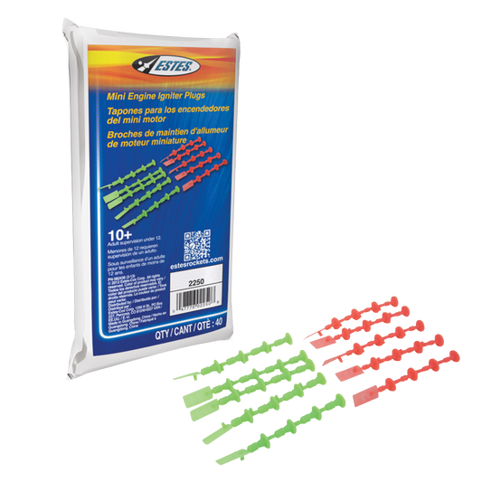 Plugs for Mini Model Rocket Engines (40 pack)