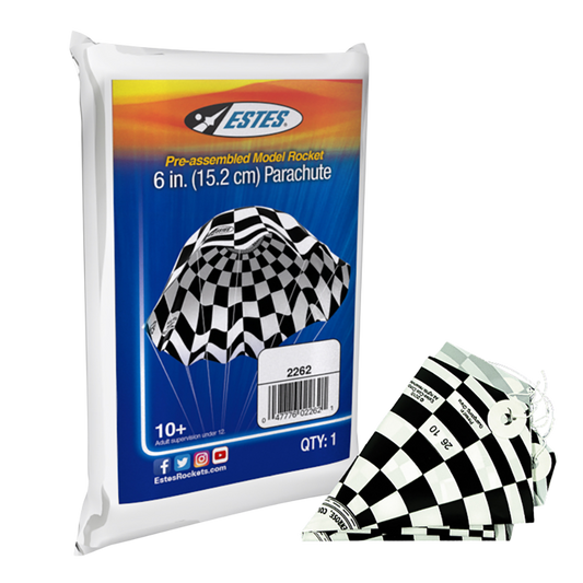Estes 6 Inch Parachute for Model Rockets