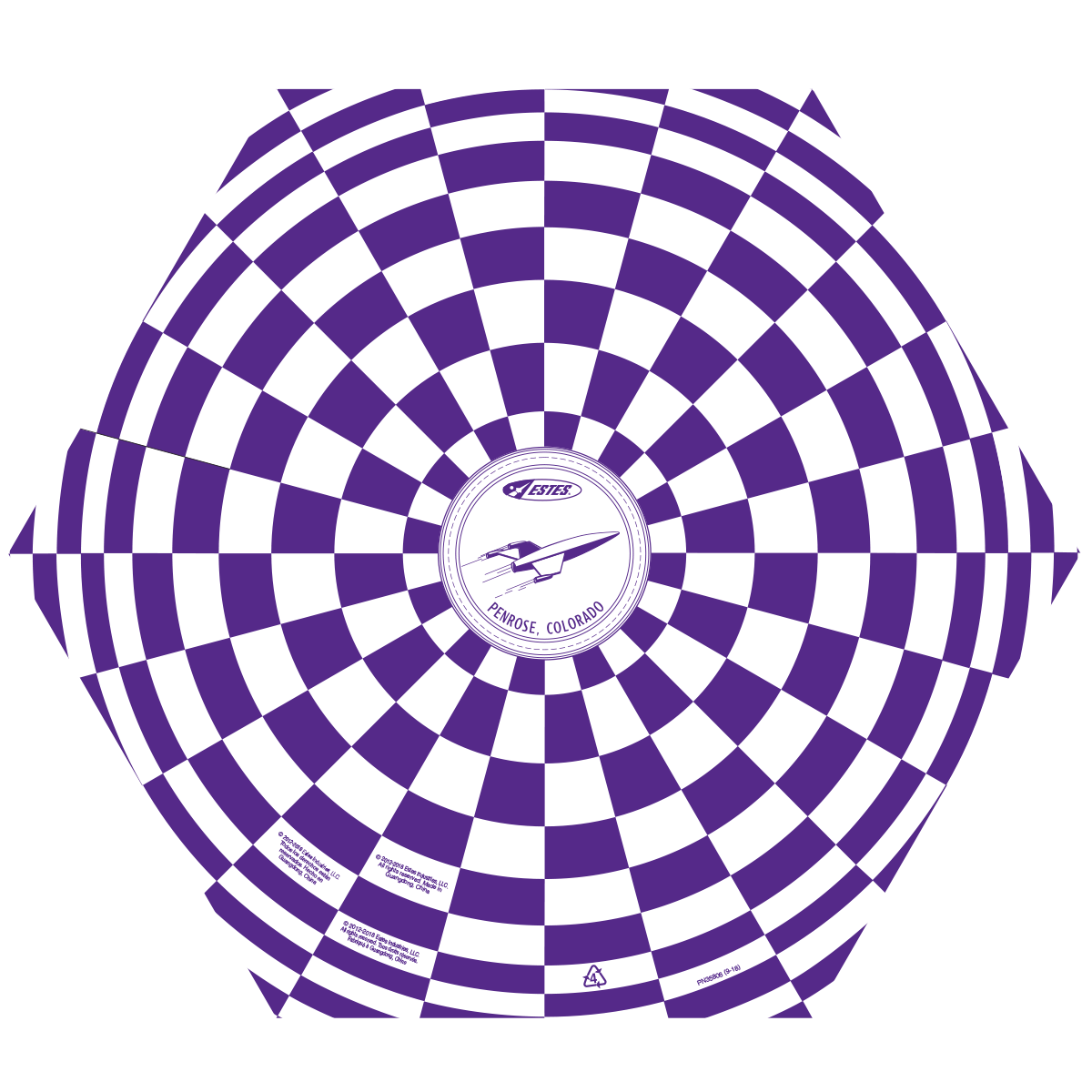 Estes 15 Inch Printed Parachute 