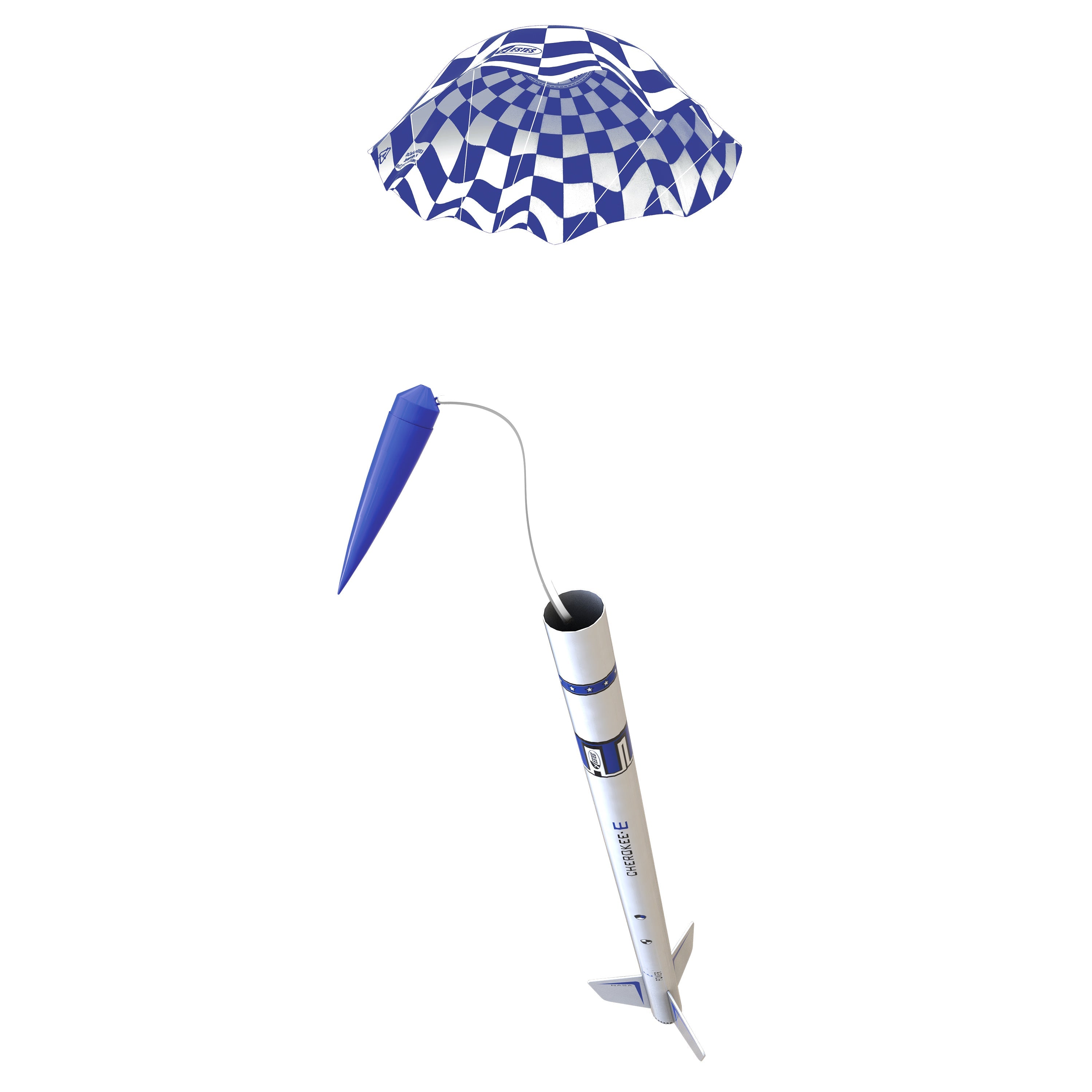 Estes Cherokee-E Model Rocket with Parachute Recovery