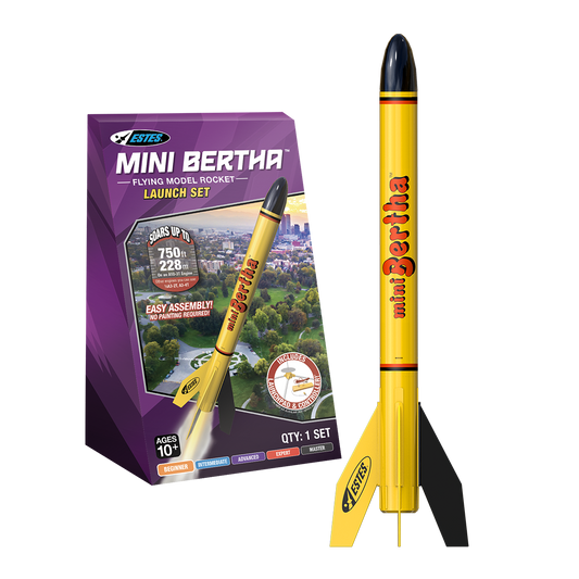 Estes Mini Bertha Model Rocket Launch Set