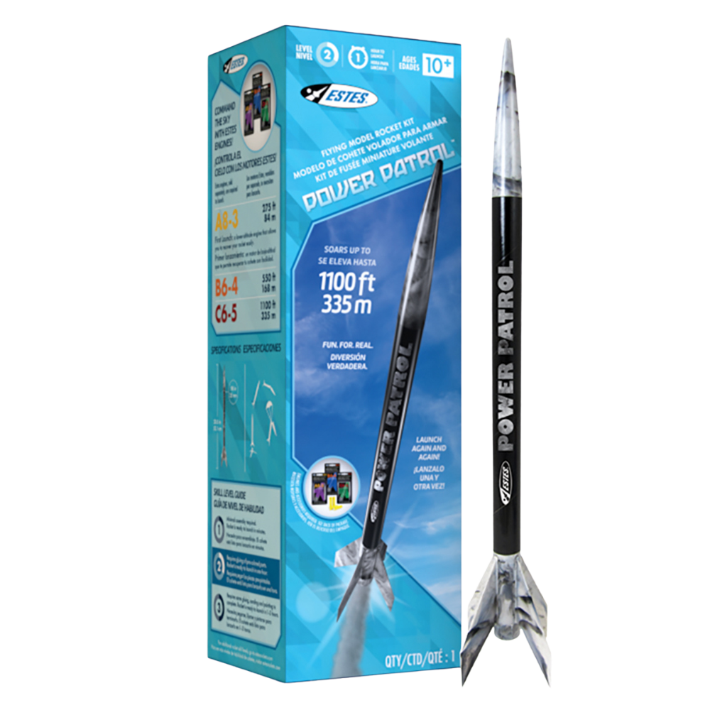 Estes Power Patrol Flying Model Rocket Kit