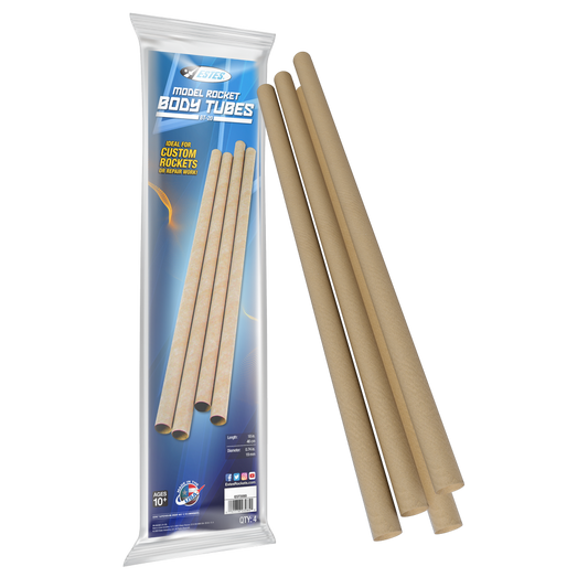 Estes BT-20 Model Rocket Body Tubes Pack of 4