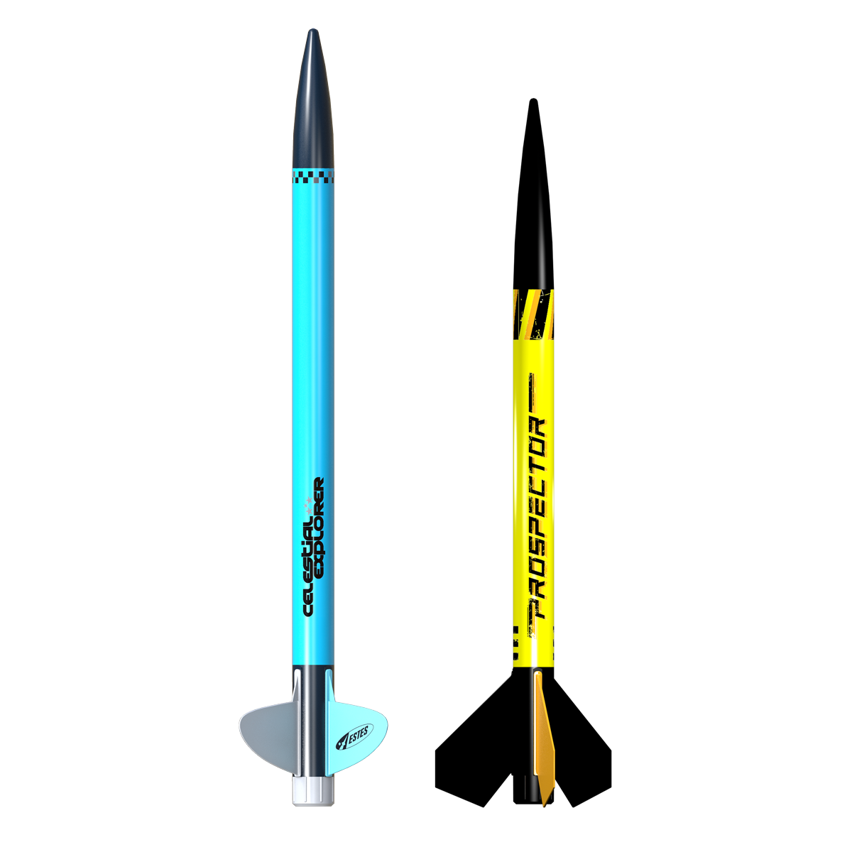 Estes Celestial Explorer and Prospector Model Rockets