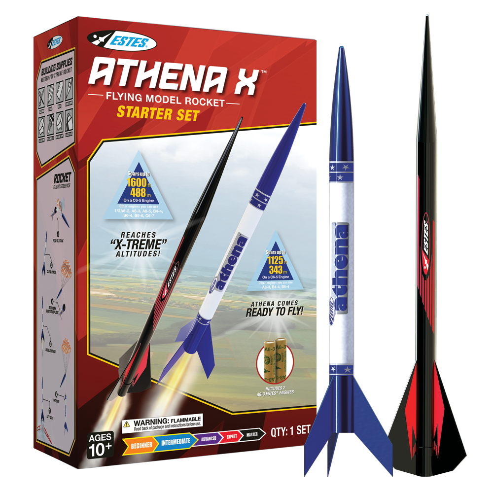 Estes Athena X Model Rocket Starter Set