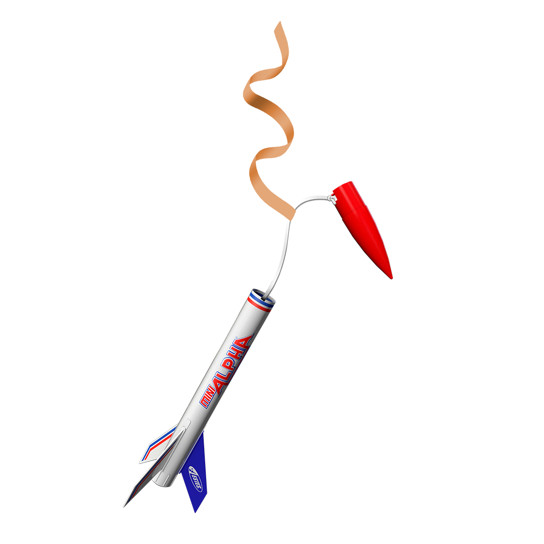 Estes Mini Alpha Starter Set Model Rocket with Streamer Recovery