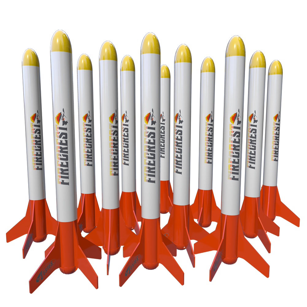 Estes Firecrest Flying Model Rocket Kit Bulk Pack with 12 Rockets Included