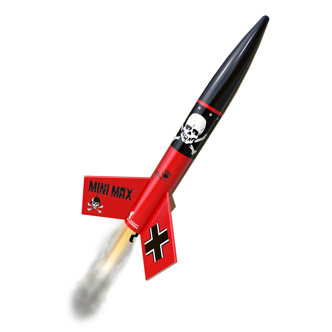 Estes Mini Der Red Max Flying Model Rocket Starter Set